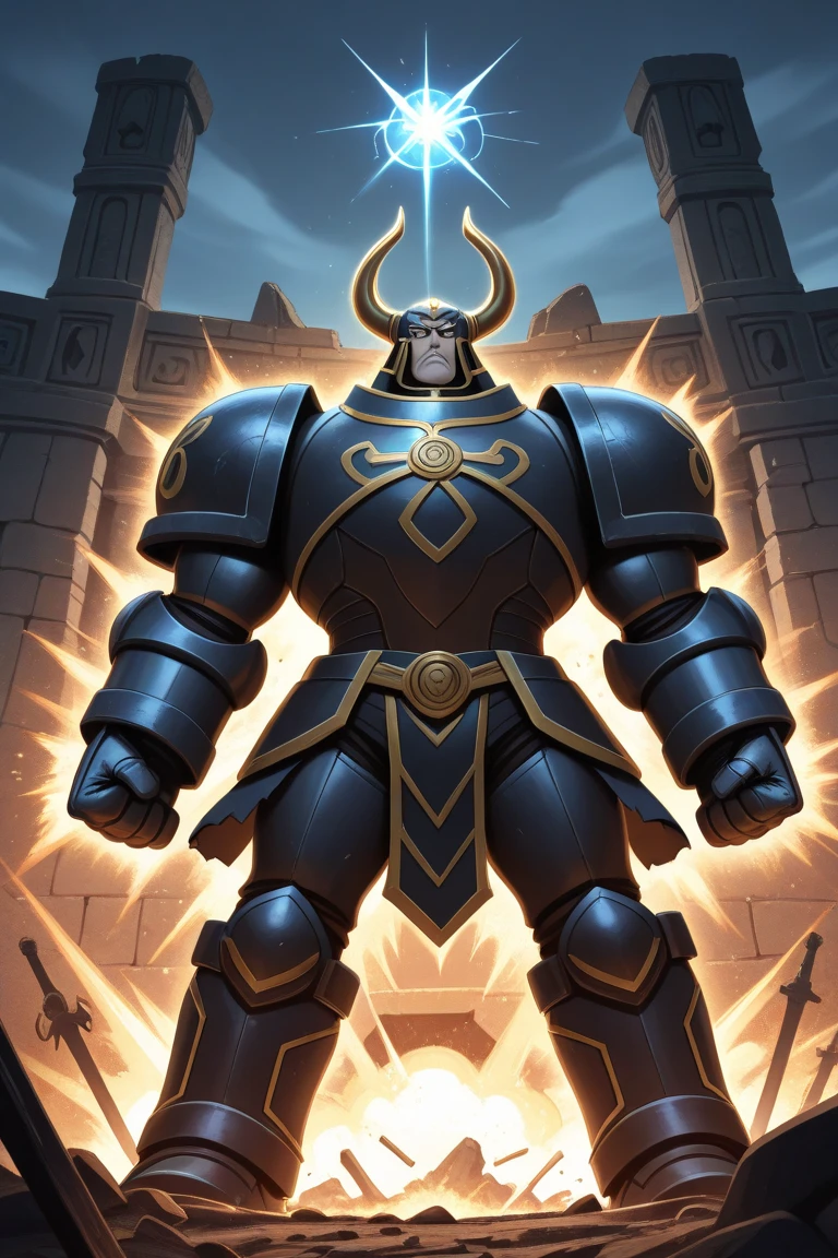 strong and tall knight pixar cartoon
