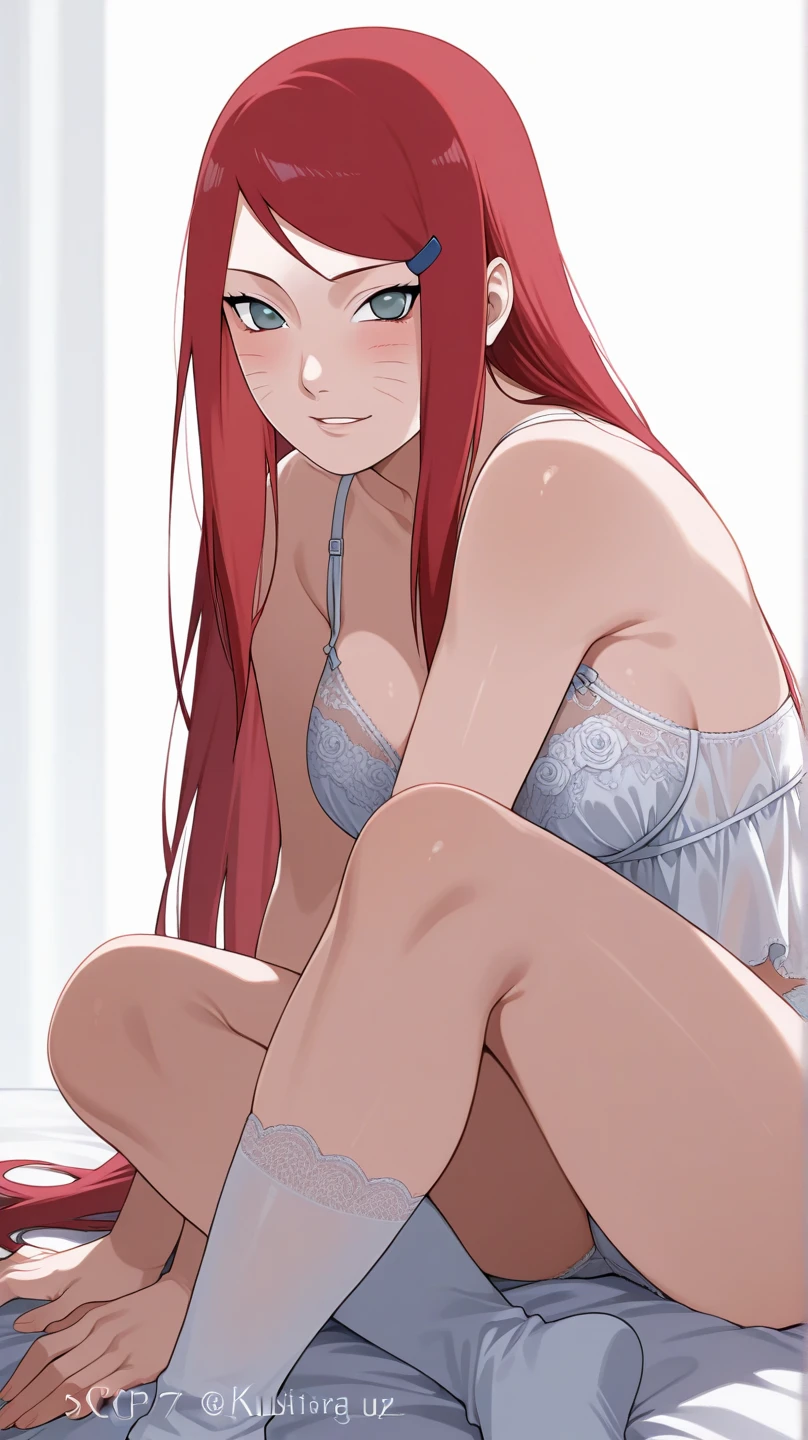 best quality,highly detailed,ultra-detailed,masterpiece,illustration,absurdres,incredibly_absurdres,an extremely delicate and beautiful girl,beautiful detailed glow,ultra-detailed,beautiful and delicate water,extremely_detailed_eyes_and_face,{{drill hair}},{{{evening dress}}},white_thighhighs,small breast,{{{{mesugaki}}}},vampire,spread legs,top-down_bottom-up,bent_over,{{{jitome}}},{{{smug}}},{{red hair}},cross