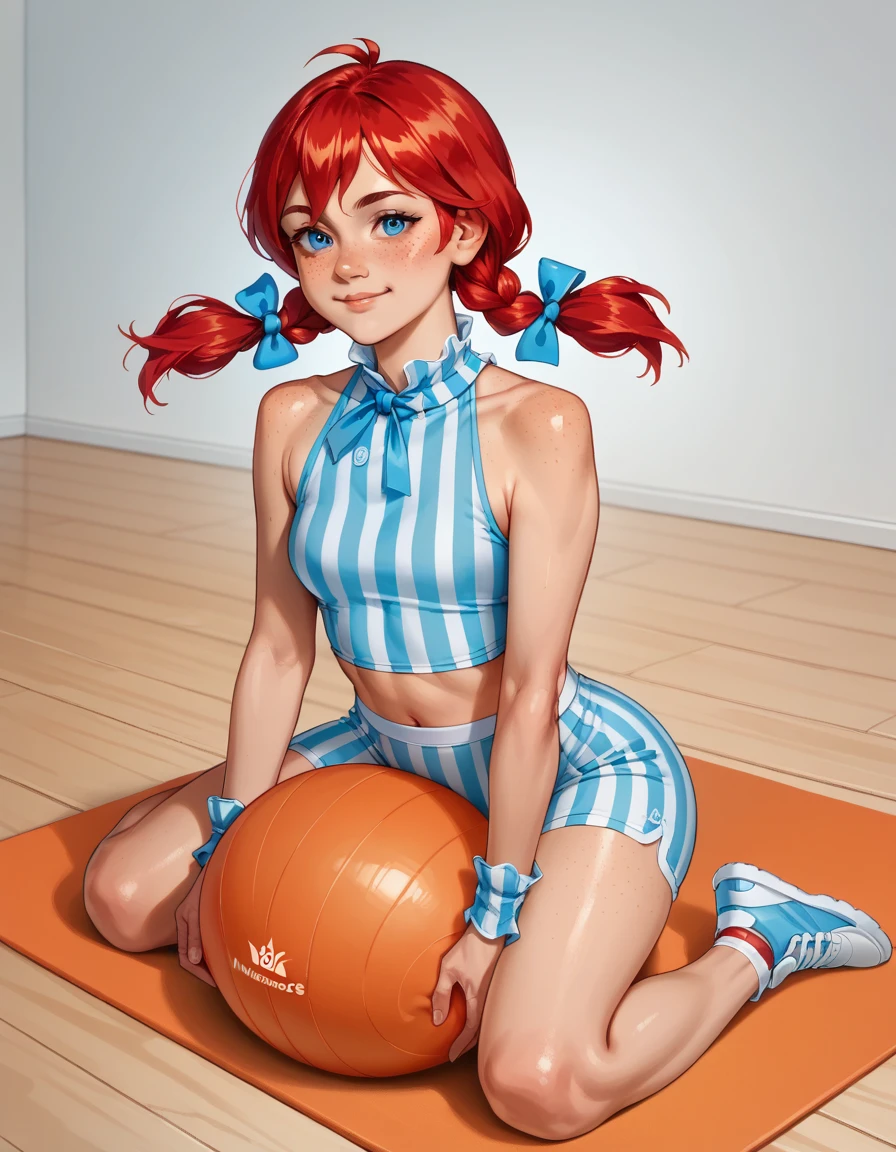 Very naughty hentai anime, redhead with braided hair, wet swimsuit, 16 yrs old, hands on hips, fluffy body, breasts big, sexy girl , red hair with braid, beautiful lighting, softshadows, blue colored eyes, pretty legs, hair with braid, anime styling, ranma chan, Autora Rumiko Takahashi, Based on a work by Rumiko Takahashi, Anime Ranma 1/ 2, sexy necklines, robust hip, fully body, complete body, Bust Big, young man with beautiful and beautiful body, sandals on the feet, garota 16 yrs old jovem baixa estatura, anime girl, anime styling, beautiful feet in sandals, sitting on the floor, 45° viewing angle,  wet, vagina wet, dripping vagina, vagina oozing liquid, hands on breasts