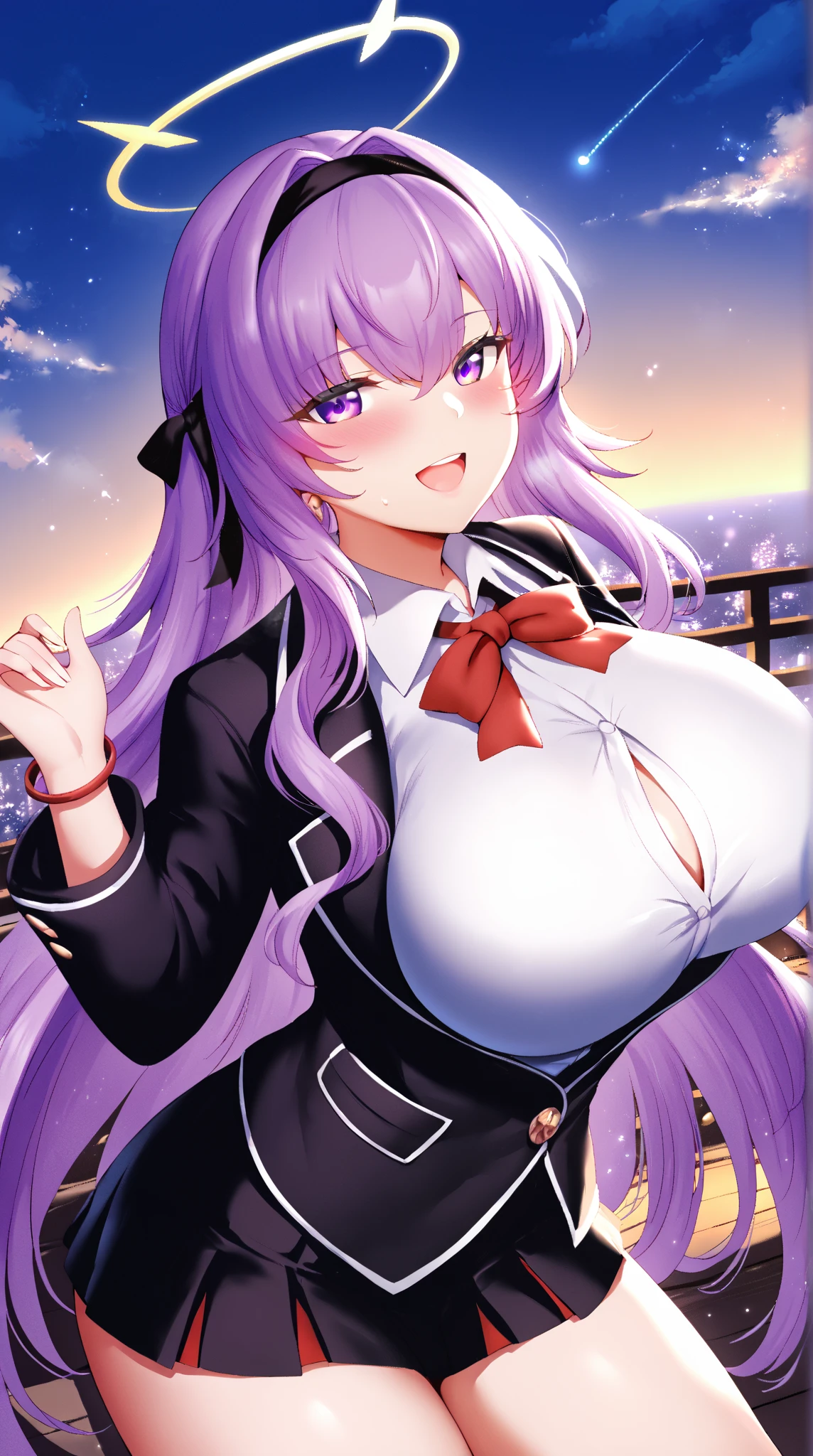 great quality ++ Extremely detailed high resolusionolution, (((very aesthetic))), expressive eyes, (((perfect face))), (((((face symmetrical))))), ((((perfect face)))), (((((good anatomy))))), (((perfect hands))), (((8k)))), UHD, HD wallpaper, (((high detailed calidra, (((((1girl)))))), only, ((((Masterpiece)))), ((((Best quality))))), ((((high resolution)))), Highly detailed, (illustration), beautiful detailed eyes, (((combatant))), (((1girl)))), (((((((illyasviel von einzbern)))))), (((((purple hair))))), (((((gothic ta)))), ((((ponytail)))), (((shalltearcostume))), (((((smile))))), (((frilled dress))), (((dress))), (((loliashion))), Long wavy hair, (((red eyes))), (((milfication))), (((mature female))), ((((((gigantic breasts)))))), (((Accurate fingers))), ((((Unnatural hands)))), strange eye, (((walking))), (((female pose))), ((((from the knees to the head)))), (((night colors))), (((night effect))), (((night city background))),
