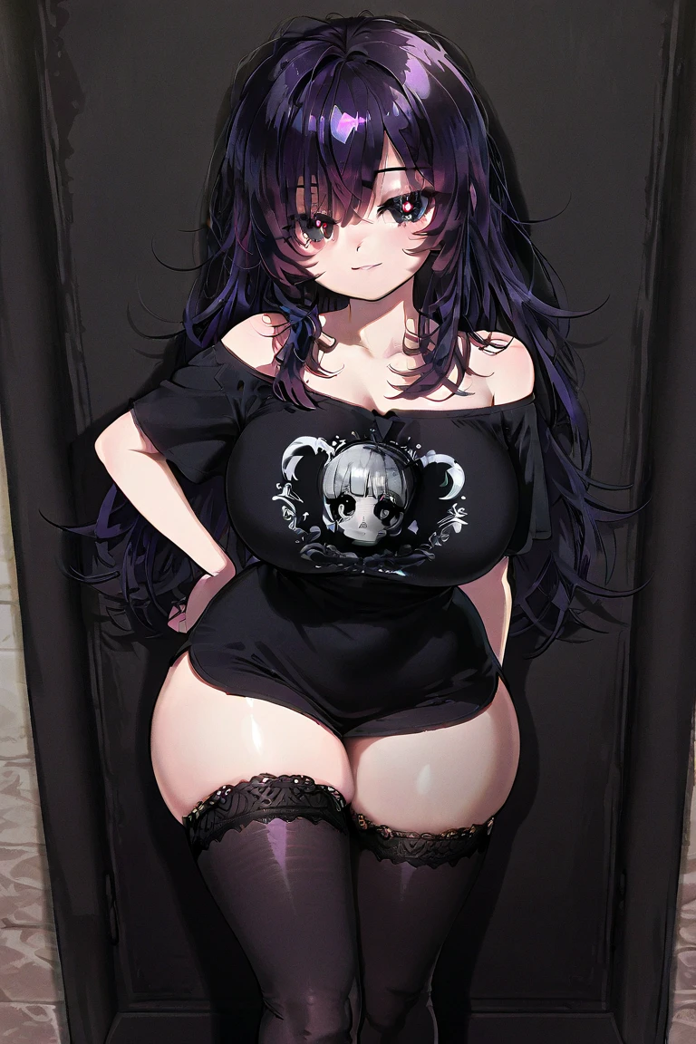 Chubby goth anime bunny girl wide hips big belly