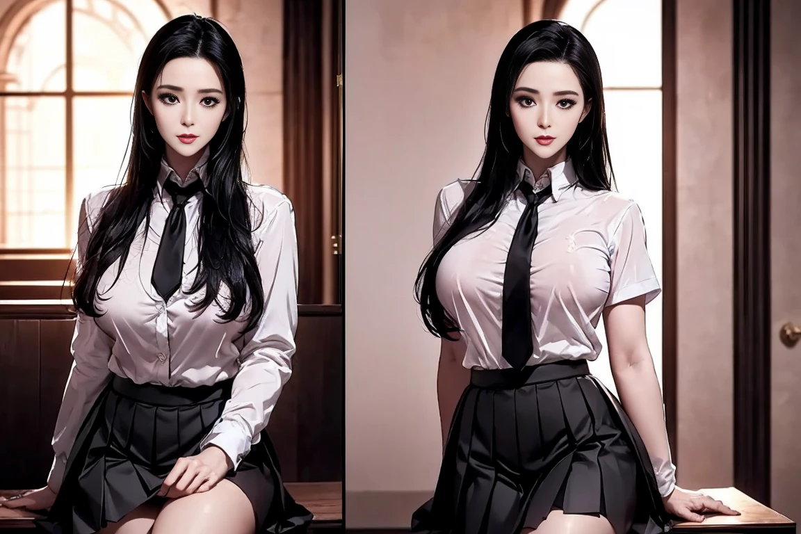 Beautiful big breastokeh), indoors, detailed luxury living room, gentle and charming beautiful goddess, Korean(kpop-idol), solo, necklace, oval face, double eyelids, smart, good hands, good feet, Natural, (from below angle), (glossy skin:1.05), ((low angle)), Perfect figure, (64k, UHD, RAW photo, best quality, masterpiece:1.4), (realistic, photo-realistic:1.37), ultra high res, photon mapping, radiosity, physically-based rendering, professional soft lighting, blue eyes, purpel hair