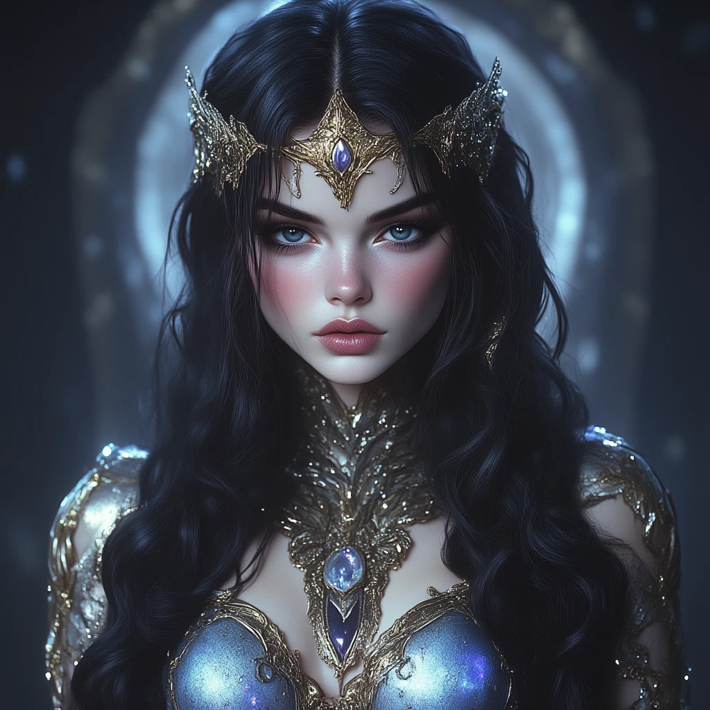 portrait Adriana Lima, wearing breasts veil bride tiara costume, against the background of the Trevi Fountain, character portrait, 3 9 9 0 s, long hair, intricate, elegant, highly detailed, digital painting, artstation, concept art, smooth, sharp focus, illustration, art by wlop, charlie bowater and alexandra fomina, 36k