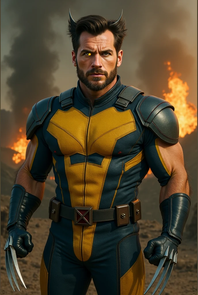 ((Best Quality, 8K, Masterpiece: 1.3)), best quality, ultra high res, wolverine man in a yellow and blue costume running on a street, karl urban as wolverine, wolverine ate, wolverine action pose, taron egerton as wolverine, danny devito as wolverine, yellow x-man costume, boris johnson as wolverine, x-man costume, henry cavill as wolverine, keanu reeves as wolverine, wolverine, the wolverine, x man costume