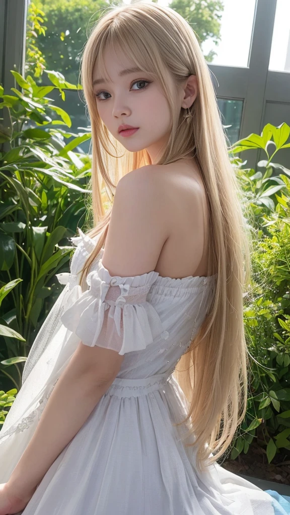 ((Full Shot:1.3)) (big 1.4) Beautiful Fantasy Girl ((She is a healer in the fantasy world.、Standing and casting healing spells!!!!!)) ((This is a fantasy world cave!!!)) (She is 24 years old、France's Most Beautiful Fantasy Girl Heroine) (She is wearing a pure white Victorian dress..) ((Highest quality)), ((masterpiece)), (Get used to it), Perfect Face (1 girl) ((Her hair is blonde:1.5)) ((Her hair is very wavy!!!)) ((Beautiful Fantasy Girl with Long Light Blonde Hair Very long hair down to the ankles!!!!! Highest quality Attention to detail long hair to the ankles!!!!!、Very long hair!!!!! It lasts forever:1.3 Flowing Hair!!!!! Very shiny そして thick hair Abnormally long hair that lasts forever!!!!! Flowing Hair on both ends!!!!! long hair to the ankles!!!!! long hair to the ankles!!!!! Thick and shiny hair Very free hair Abnormally long hair!!!!! Beautiful silky hair Beautiful and shiny hair Beautiful and shiny hair Beautiful silky hair long hair to the ankles!!!!! Very very, Very long hair!!!!! Very very, Very long hair!!!!!)) (Highest quality The best ultra-fine Very long hair that reaches down to the ankles!!!!!、Very long hair It lasts forever Flowing Hair Very shiny そして thick hair Abnormally long hair that lasts forever!!!!! Flowing Hair on both ends!!!!! long hair to the ankles!!!!! long hair to the ankles!!!!! Thick and shiny hair Very free hair Abnormally long hair!!!!! Beautiful silky hair Super long hair down to the ankles!!!!! Beautiful and shiny hair Beautiful and shiny hair Beautiful silky hair Ankle-length hair Very veryVery long hair!!!!! Very veryVery long hair!!!!!)) (Her bangs were completely cut off、Divided in the center) (She's sexy, Professional makeup Lipstick is bright red!!! The eyeliner is a beautiful black) Anatomically correct、Beautiful white human skin and、Detailed illustration of hands and fingers Beautiful Eyes Mouth Details the corners of the mouth rise slightly (Thin lips) good, Anatomically correct hand Anatomically correct five fingers Beautiful French woman face, French facial features Cool look (The eyebrows are dark brown in color) (She has the typical フランス語 complexion and build.) ((A flowing white mini dress adorned with intricate silver embroidery_Long sleeve_Thin:1.3))、((Sits on a bar chair by the counter in a seductive pose in a stylish bar at night:1.1))、