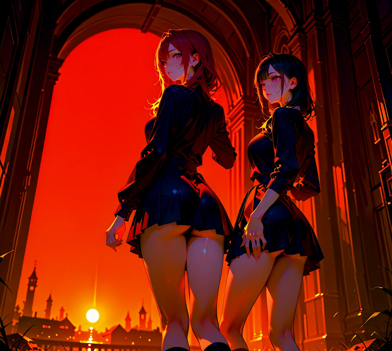 Masterpiece, Ultra extremely detailed, Insanely Definition - quality, 8k, (vibrant colors,vibrant theme), (intricate), full body , NSFW 1girl,mmplatz,twintails,twin drills,