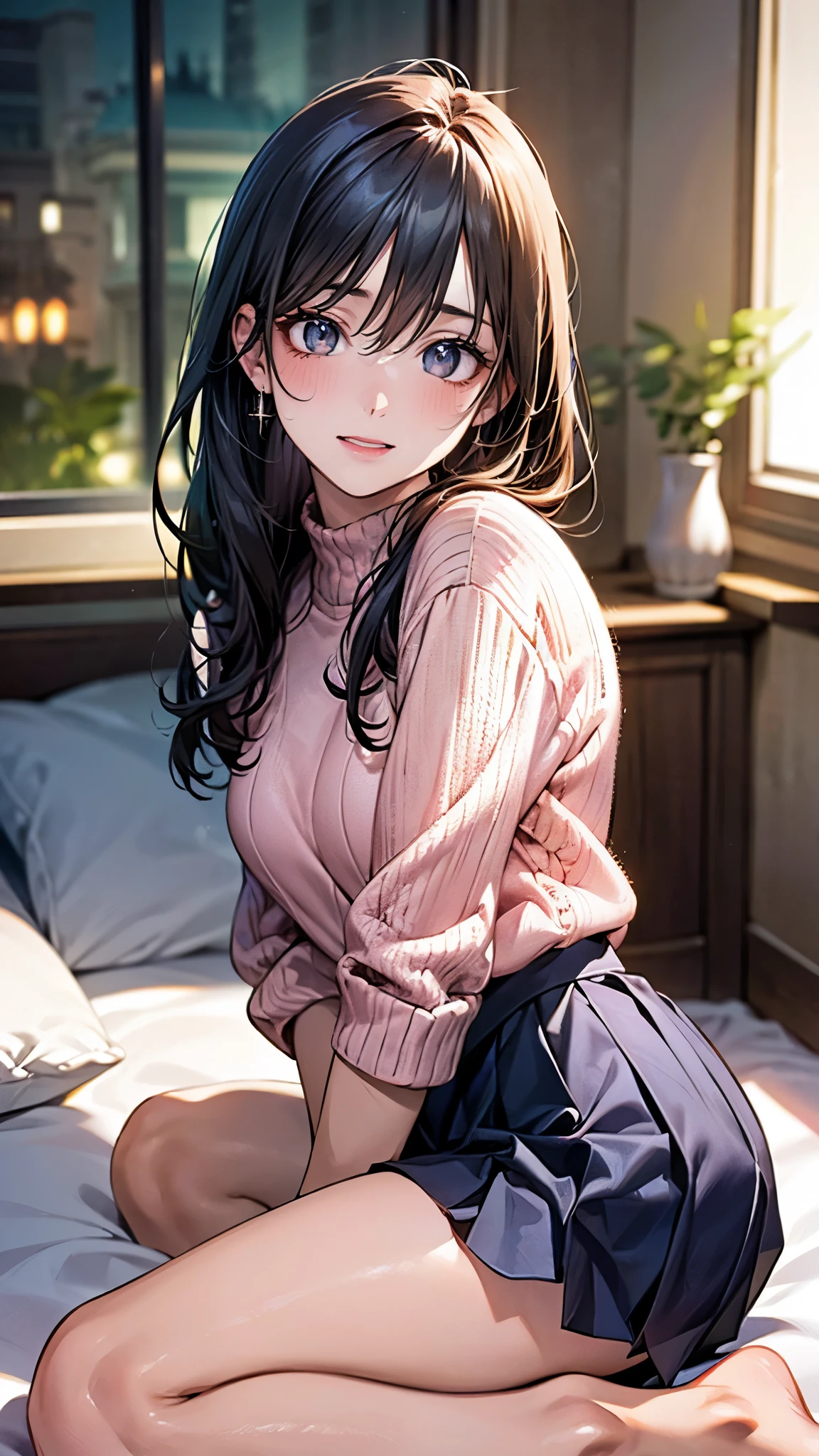 Beautiful blush on shy