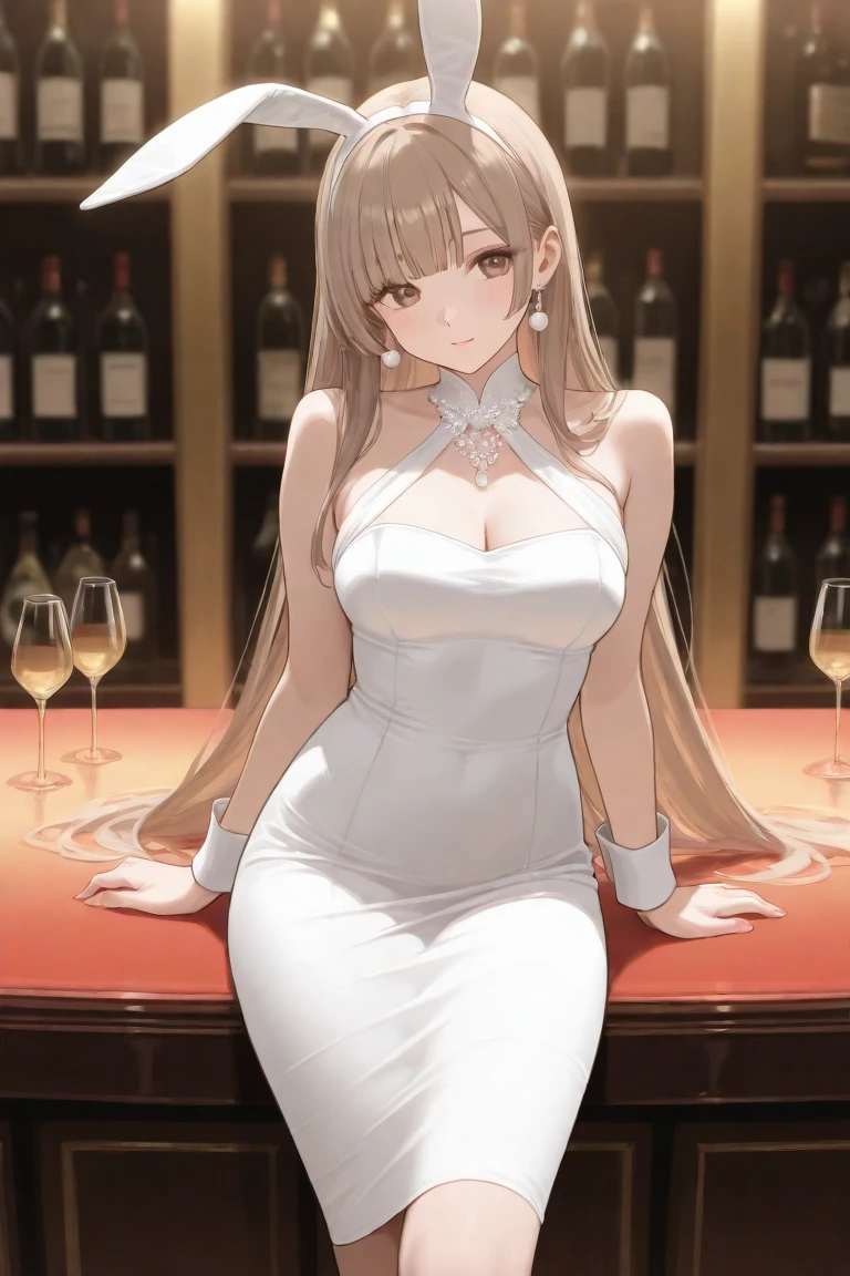 score_9, score_8_up, score_7_up, score_6_up, score_5_up, score_4_up,source_anime, source_furry,cheetah female\(20s, elegant, beautiful, fluffy furry beast, slender, long legs, cat family eyes, big slit eyes, long eyelashes, big mouth, sharp teeth, big breasts, brave, tight short white tube dress, sunglasses\(eyes peeking through\), high heels,black garter,garter belt, lots of sparkly accessories,disturbed face,sitting) is eating a thick rare steak\(blood dripping\) with a fork and knife, BREAK background\(at a gorgeously decorated steak restaurant, on the table\(white satin tablecloth\) are wine\(red,glasses,bottles\) and flowers, waiter\(cheetah man, sommelier,standing\) is waiting quietly, BREAK ,quality\(8k,wallpaper of extremely detailed CG unit, ​masterpiece,hight resolution,top-quality,top-quality real texture skin,hyper realisitic,increase the resolution,RAW photos,best qualtiy,highly detailed,the wallpaper,cinematic lighting,ray trace,golden ratio\)