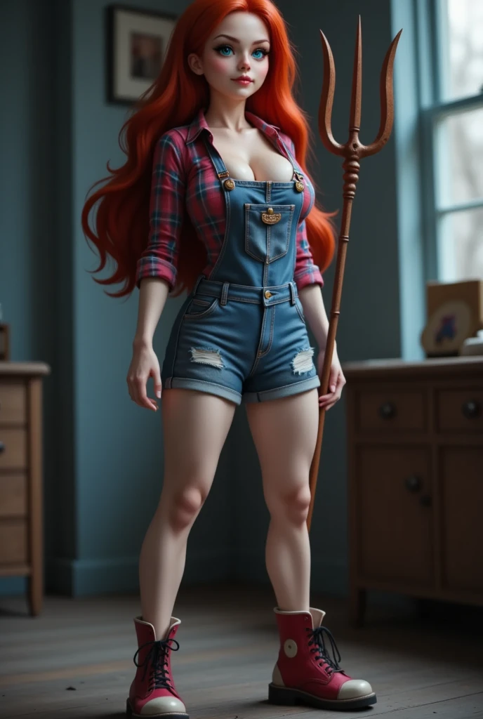 Garota Ruiva de anime em bermuda jeans e corset pink, saia, 16 anos, corpo bonito, seios grandes, com as hands on chest, hands on chest, Garota sexy, red hair with braid, mechas de cabelo laterais, mechas de cabelo na lateral do rosto, beautiful lighting, sombras suaves, olhos azuis, pernas bonitas, hair with braid, estilo anime, Ranma Chan, Autora Rumiko Takahashi, Baseado em obra de Rumiko Takahashi, Anime Ranma 1/ 2, decote sexy, quadril robusto, corpo inteiro, corpo inteiro, busto grande, garota jovem com corpo belo e bonito, sandals on his feet, garota 16 anos jovem baixa estatura, vestindo short jeans e corset pink, garota anime, estilo anime, beautiful feet in sandals, 45° viewing angle, ao ar livre, hair braid vermelho, grande , peito grande, hair braid, hentai