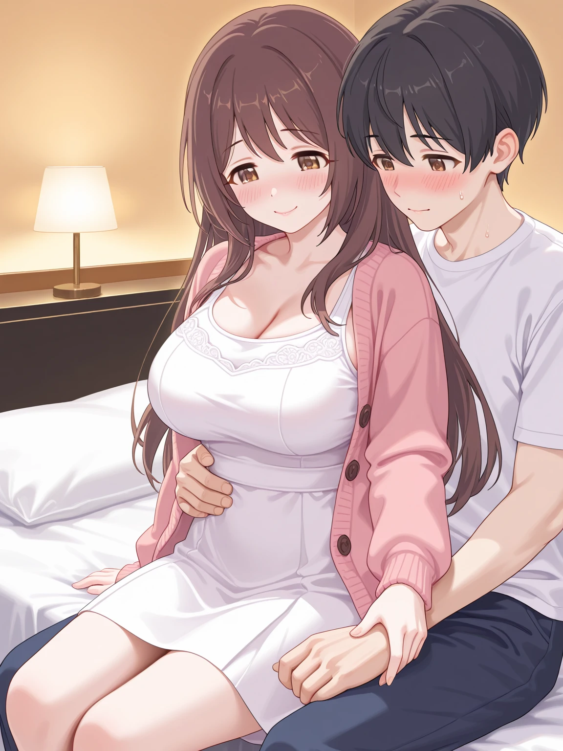 A Japanese female anime character and a handsome man got married.
The woman became pregnant..
My water broke at home.
여자가 아파해 yes 소리와 헤으Ugh 소리밖에 못낸다.
give birth to a child.
gave birth to a big-breasted girl.
“헤으Ugh~ Ugh~ yes~❤️ live.. “Please save me.” “Calm down.. I will do my best too..I'm doing it.“
“헤엑…헤엑…아아아yes!!!”