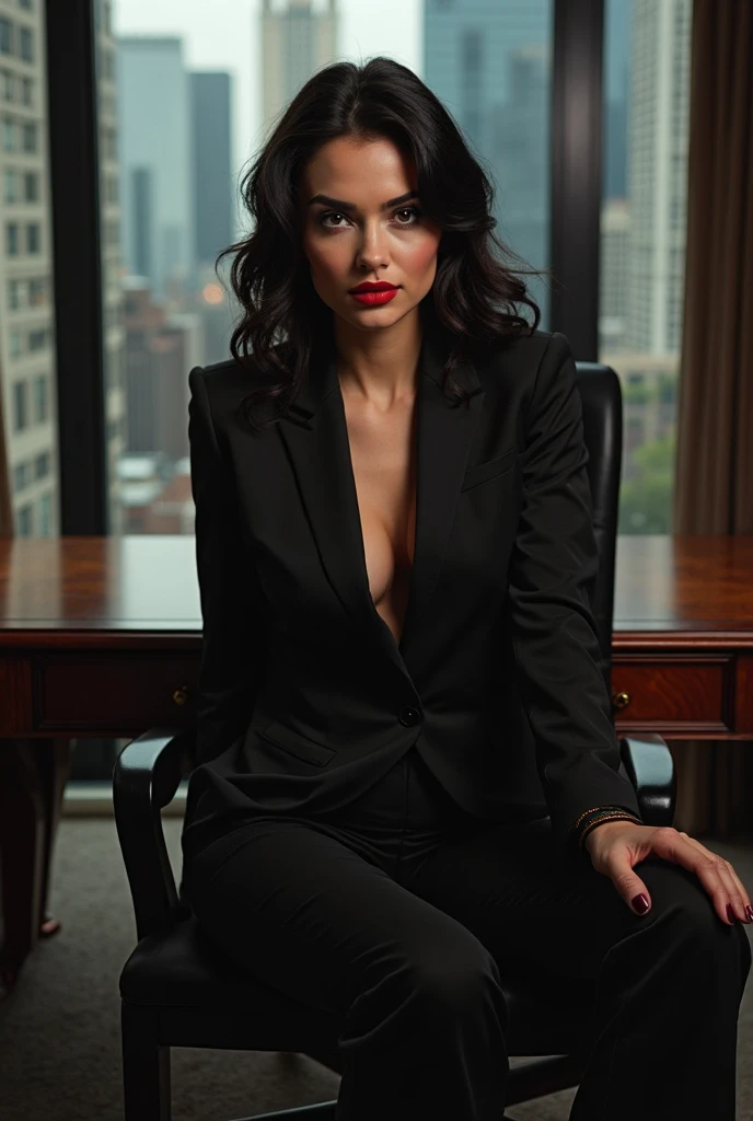((beautiful)+(attractive:0.9)+(sensual:1)) 20 years women ((nerd:0.9)+(lovely)+(clean skin)) with hazel eyes and red lips. masterpiece, top quality, best quality, official art, beautiful and aesthetic:1.2),Long perfect legs, long slender legs ((masturbation, masturbation)))), ((office lady, black recruit suit, white shirt, black tight skirt, black stockings, high heels)), (sitting in a chair, sitting on legs bending at the knees, zoom camera in the crotch, angle from below), (unbuttoned shirt: 1.1), looking to the side, very angry, blushing, distressed, glaring, (sexual arousal: 1.5, pubic hair, lower abdomen bristles), NSFW, 8k, RAW photography, masterpiece, absurdity, top quality, high resolution: 1.1, ultra-detail, hyper-realistic: 1.4, realistic, photorealistic: 1.3, cinema lights, film grain, close-up, full body, depth of field, eye focus, young, 85mm lens, f/1.4, professional lighting, portrait, Photon mapping, radiosity, physically based rendering, transparency, soft light, realistic face, realistic body, realistic skin, clean: 1.8, black hair, breasts: 1.2, 75B size, blusher, good style, (very dark lip gloss, bright red lipstick, so many eyelashes, pitch black eyeshadow), Camel toe, long legs, PureErosFace_V1: 0.8, dynamic pose Stockings belt , long legs , slender proportional gorgeus ass , 4k UHD, nffsw, masutepiece, ccurate, Anatomically correct, Textured skin, Super Detail, high details, High quality, awardwinning, Best Quality, hight resolution, 8K , stockings
