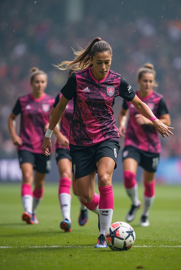 a green soccer jersey