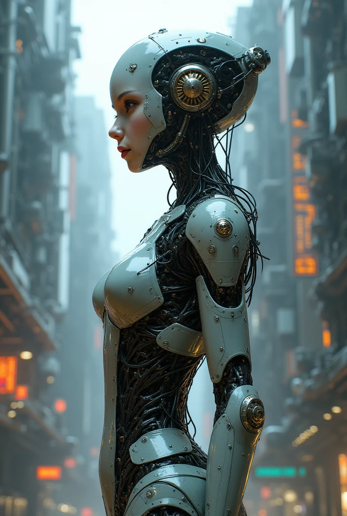 cybernetic style biomechanical style masterpiece,best quality,absurdres,high details,8K,photorealistic,at distance,posing,flirting,(playful gaze,smirking,radiant smile),1girl,chinese clothes,yin yang,chinese goddess,<lora:PianoStyle:0.7>,pianostyle,P14n03l3g4nt3b0n3,(pale skin:1.5),lot of jewelry,makeup,lips,eyeshadow,<lora:yinyang-style-darquelilly-v1:0.7>,yinyangstyle,<lora:Concept_-_Hella-sthetic_v2:0.7>,(full-lenght shot:1.5),, intricate, elegant, highly detailed, symmetry, magical atmosphere, sharp focus, majestic, very coherent, radiant, advanced, cinematic, artistic, fine detail, winning, beautiful, stunning, dramatic light, designed, rich deep colors, perfect professional background, ambient, tailored set composition . blend of organic and mechanical elements, futuristic, cybernetic, detailed, intricate . futuristic, technological, cybernetic enhancements, robotics, artificial intelligence themes