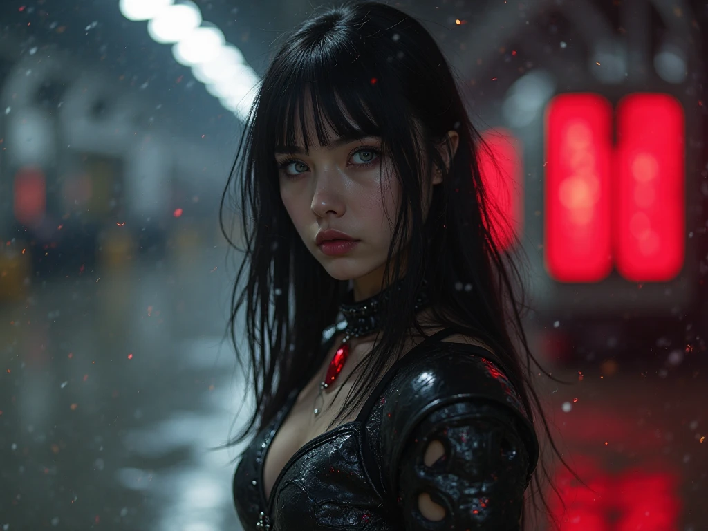 cyberpunk woman animated,cartoon,anime