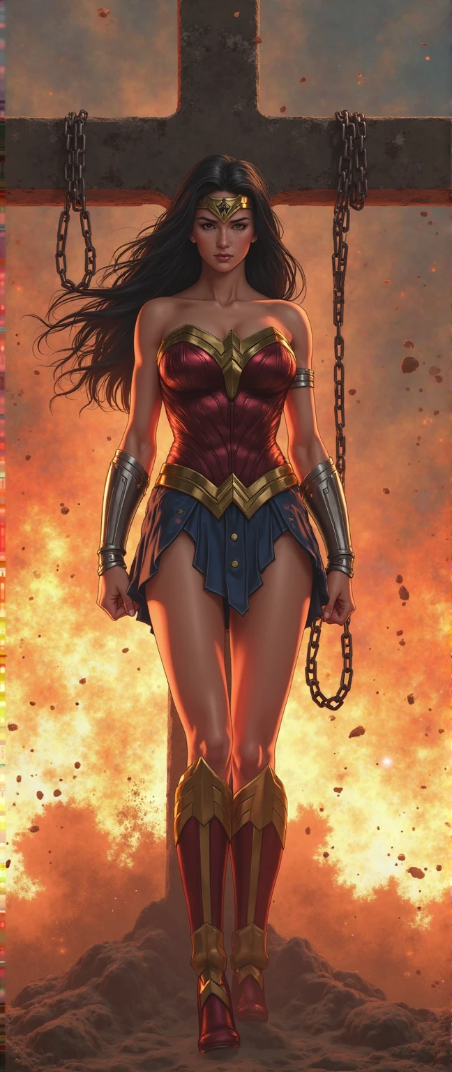 Gal Gadot plays Wonder Woman,beautiful face, Vivid expressions,Open mouth,Smile charmingly