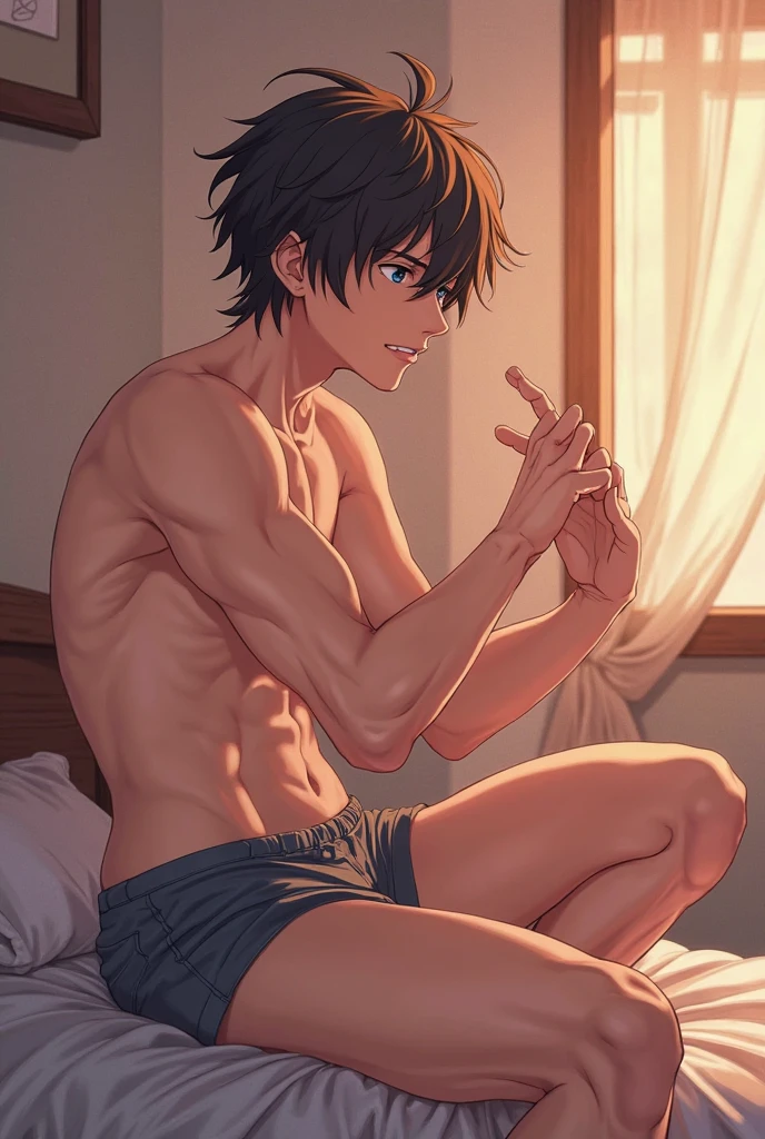anime man masturbating