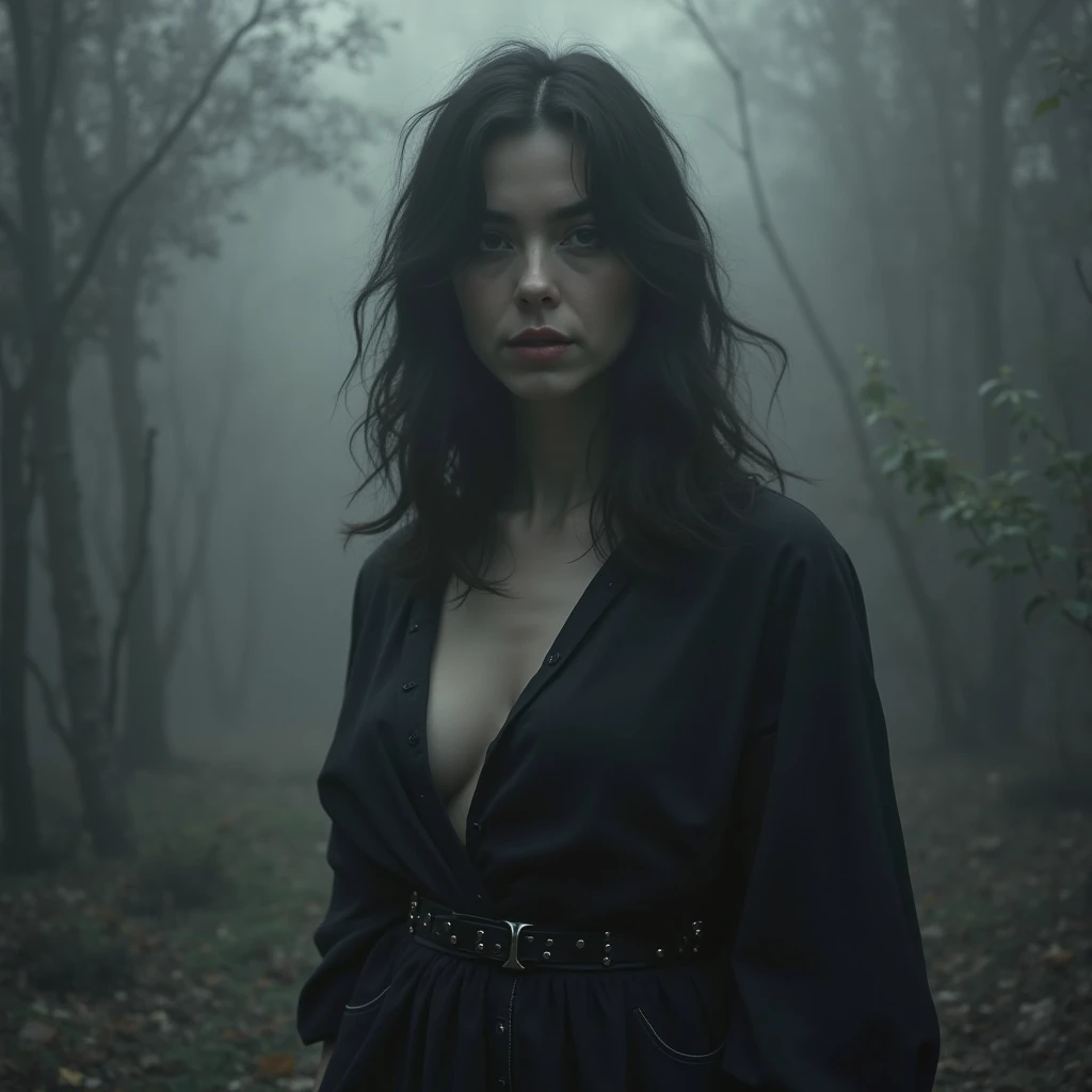 Generate an image, where lana del rey( Singer), sing beautiful and young and let the background express the meaning of this song, the image must be dark tones