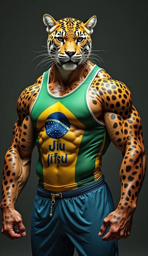 The tiger is smiling wearing a shirt and holding a medal in his hand