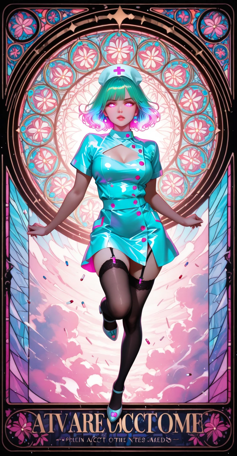 ethereal fantasy concept art of surrealist art painting, Dutch angle shot of a Rich thin jamesjean, illustration, painting, casting a Magic magic spell, she is wearing a Cybergoth Fashion fashion style Dirndl, soft light, Dichromatic, A rich thin James Jean character casts a magic spell in a Dutch-angle shot. The illustration features her wearing a futuristic dirndl in a room filled with soft light. The dichromatic assistant assists in creating this captivating scene. . dreamlike, mysterious, provocative, symbolic, intricate, detailed . magnificent, celestial, ethereal, painterly, epic, majestic, magical, fantasy art, cover art, dreamy