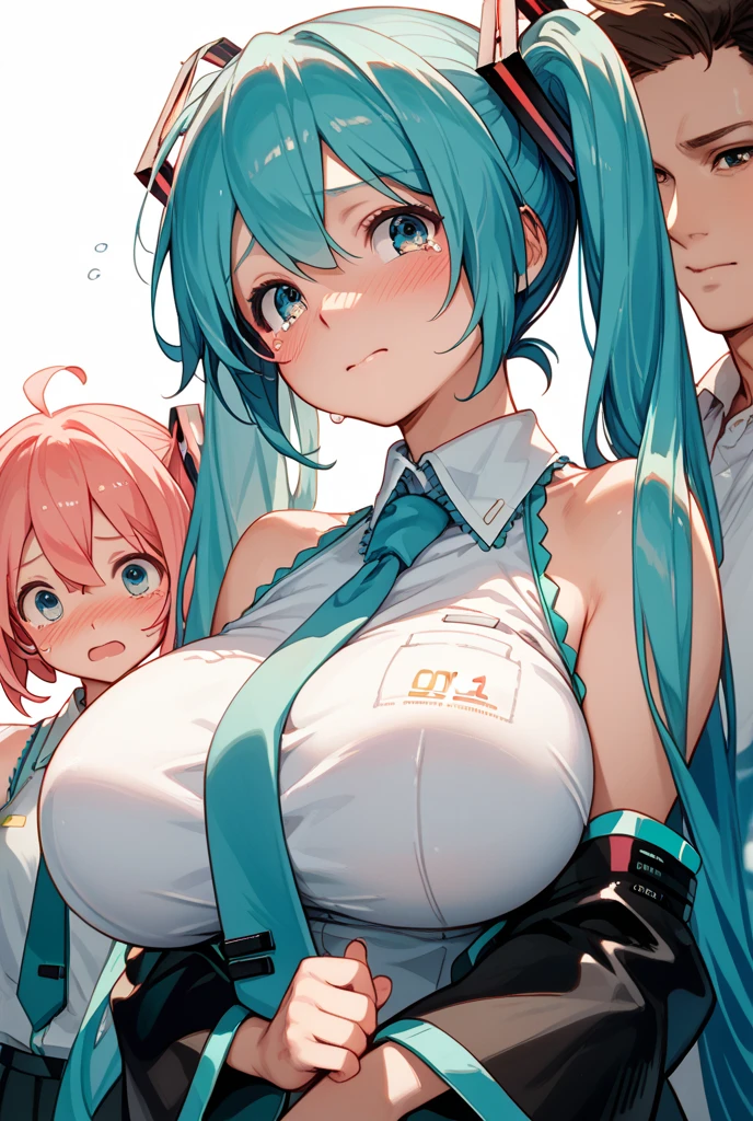 (((anime-style cute face)))、Hatsune Miku、(((nude)))Highest quality, ((Sharp details)), (8k, RAW Photos, Highest quality, masterpiece),,((((Ahegao))))、((Look upwards))、Sticking out tongue、blush、Very big eyes、anatomically correct body、Big thighs、Muscular woman、The face is bright、Professional Lighting、Small beautiful breasts、Naughty pose、In a luxury love hotel、Sweat a lot、Nipples erect、cute areolae、Big pink vagina、Semen on my chest