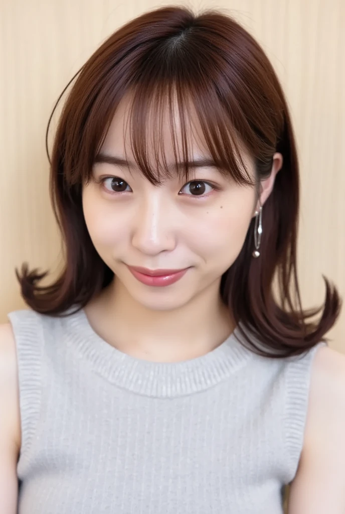 (masterpiece:1.2, Highest quality), (Realistic, photoRealistic:1.4), Beautiful illustrations, (Natural Side Lighting, Cinema Lighting), Written boundary depth,
Looking at the audience, Front view, 1 Girl, English, high school girl, 20-year-old, Perfect Face, Cute symmetrical face, Shiny skin, Leg spread,
(Bob Hair:1.7,blonde), Asymmetrical bangs, Big eyes, Droopy eyes, long eyelashes chest), thin,
Beautiful Hair, Beautiful Face, Beautiful and beautiful eyes, Beautiful clavicle, Beautiful body, Beautiful breasts, Beautiful thighs, Beautiful legs, Beautiful fingers,
((High-quality fabric, Brown knitted vest, Short sleeve white collar shirt, Navy Pleated Skirt, Navy bow tie)),
(Beautiful views), evening, (Inside the flower shop), Are standing, (smile, Superior, Open your mouth), (((Skirt flip, White panties, Genitals are visible))), Full Body Shot, Dark blue socks, Sexy Face,