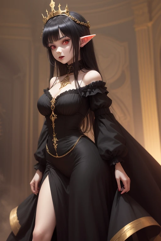 ((full-body photo, feet on the ground, front view)). Princess Zelda, {big breasts, red cheeks, red lipstick on her mouth, looking at the viewer}, {black with golden trim/maid's outfit}, she's in a shower dripping water, clothes and hair soaked. Princess Zelda {black hair, blue eyes}, anime, anime style, motion blur, 16k, high quality, super detail, textured skin, anatomically correct, masterpiece, masterpiece, masterpiece, UHD, ccurate