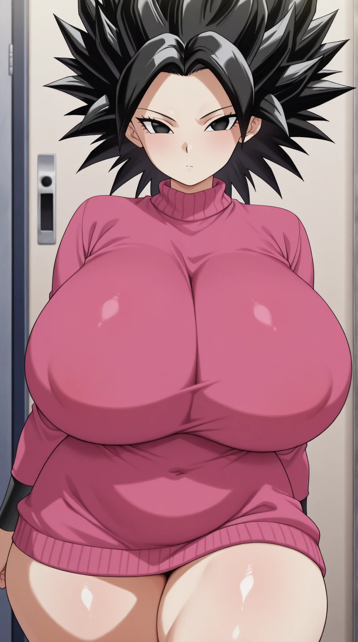 Black Hair, Neck Length Short Hair, , Mature WomanがグレーのTバックとグレーのタンクトップを着ています, Show upper body, Her arms touch her chest, Mature Woman, , , Huge breasts, , Chubby,Breast milk spurting,Breast milk leaking from tank top,Room full of steam