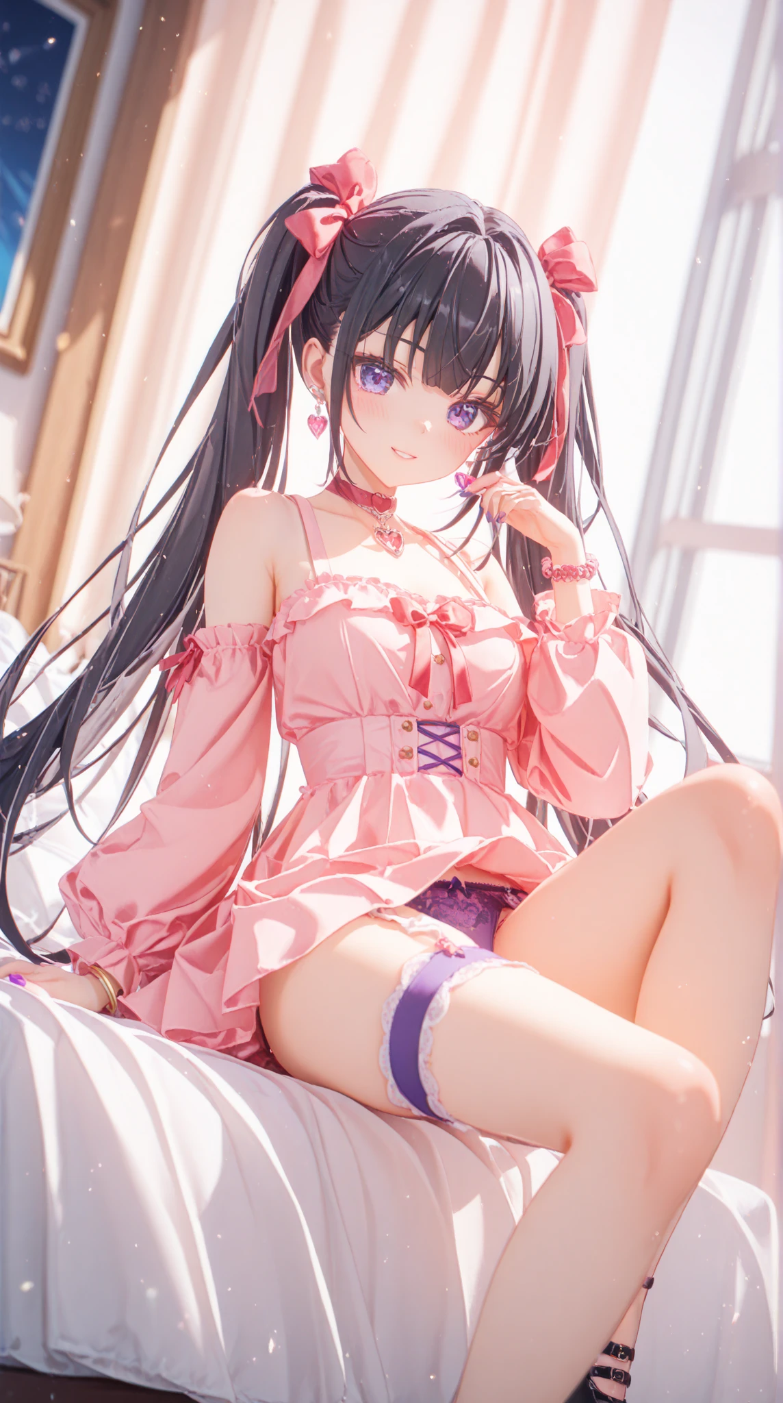 ((((Best Quality, 8K, 32K, masterpiece, 1.2)))),{{solo}},nsfw,{{{Artist: GirlfriendMix's style}}},((perfect beautiful face:1.2)), in love hotel, wearing, idol dress, netorare, netorare face, spreading pussy with fingers, embarrassed, high quality of vagina, vivid pussy,((a lot of public hairs:1.1)),