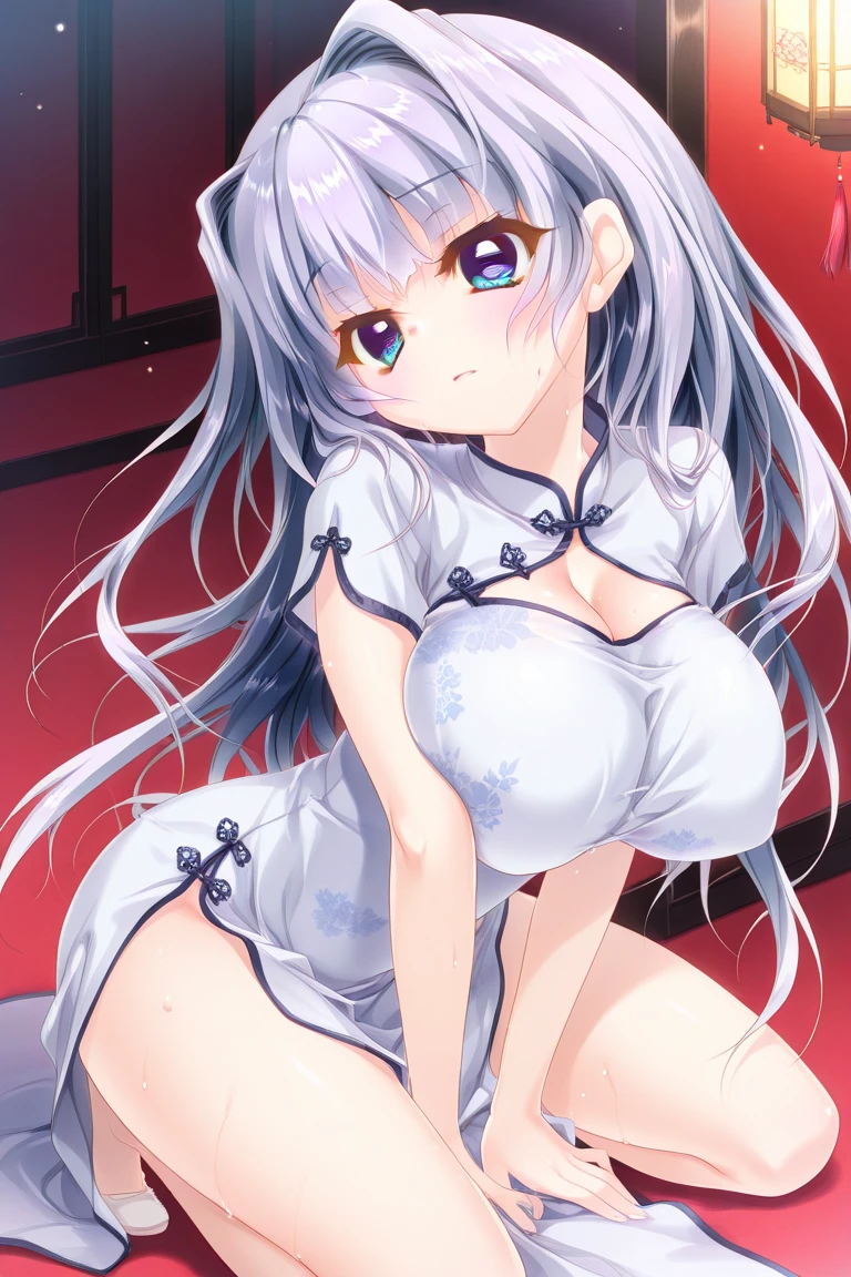 Optimal,masterpiece,High resolution,highest quality,hyper hd,Super detailed,award-winning,16k,alone,(Upper body),correct anatomy,Beautiful Cyberpunk Girl,(cowboy shot)、cute face,,black hair、long hair、twin tails、 hair line,((scarlet eyes)),long eyelashes,drooping corners of the eyes,open your legs、white skin,((Shoot from the front)), ((See-through camisole:1.5)), ((transparent nipples))、rocket tits , ((big breasts:1.2)),
