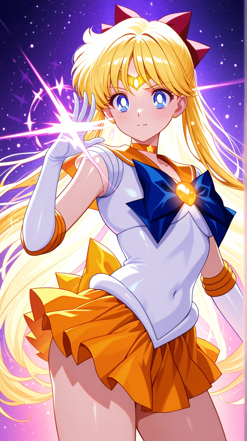 cloth pieces, solo, eternal sailor moon, closed eyes, :o, tottering, tilt head, pain, suffering, moaning, struggling, lightning, torn clothes