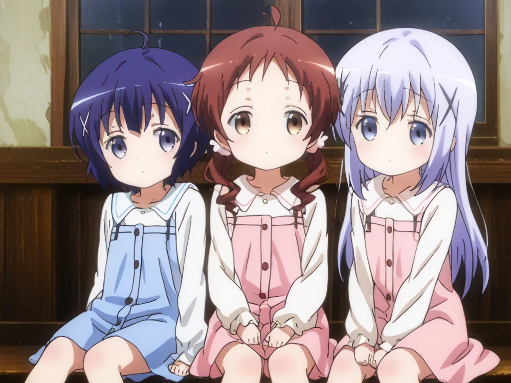 3girls,solo,akashi kaoru,nogami aoi,sannomiya shiho 8k, masterpiece, absurdres, anime,(completely nude:1.2),(Loli kid)