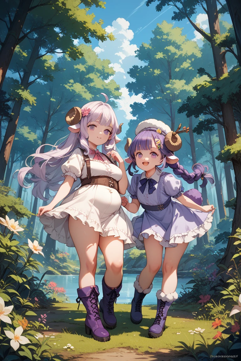 3 little girls naked, 2 little girls on all fours, one  standing, detailed ass, detailed pussy, pussy juice, all the little girls with small breasts, all the little girls with small waists, different color hair, all the little girls with twintail hair, all the little girls with tribal tattoos, all the little girls with demon horns, all the little girls with different colored eyes, all the little girls wearing white socks with blue horizontal stripes, all the little girls wearing brown leather boots, grassy field, mountains in the background, ruined castles, full moon night, ultra HD, 8K

