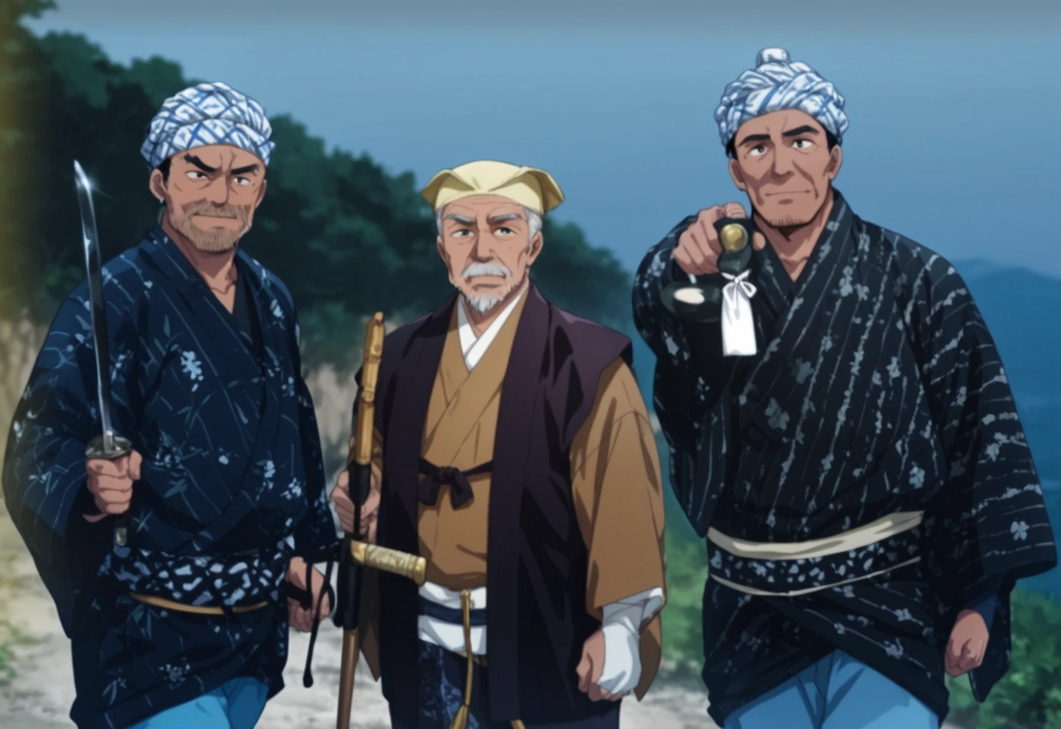Mito Komon, A trio of noble old men and servants from the Edo period, anime