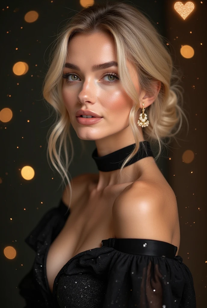 portrait photo of FaithSchroder beautiful woman hair updo upsweep nightclub sitting at bar (masterpiece) (best quality) (detailed) (8k) (HDR) (wallpaper) (cinematic lighting) (sharp focus) (intricate) <lora:FaithSchroder:0.9>