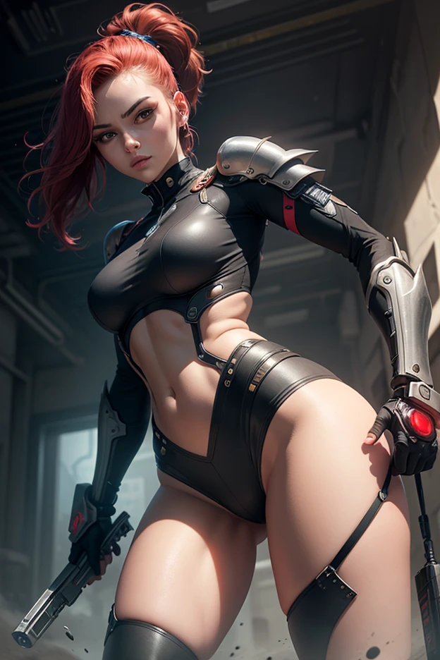 "ficha de personagem, Frente de corpo inteiro, white and pink Micro String Bikini, gym tops, corpo magro perfeito, detalhes intrincados, detalhes altos, ((Micro String Bikini)), the center of this full-length portrait with the iconic Black Panther mask. She is seen amidst her high-tech surroundings, adornado na arte da tatuagem preta, piercing no umbigo.The image is made to be a mix of digital illustration and anime, presenting a level of detail that brings the character and the scene to life. Boba Fett's anatomy is athletic, capturing the essence of freedom and soul. inspirado em Masamune Shirow, The illustration features sharp focus, smooth transitions and an underlying watercolor aesthetic. atmosfera ciberpunk.", 35mm, medium shot, studio lighting, altamente detalhado, Octane rendering
