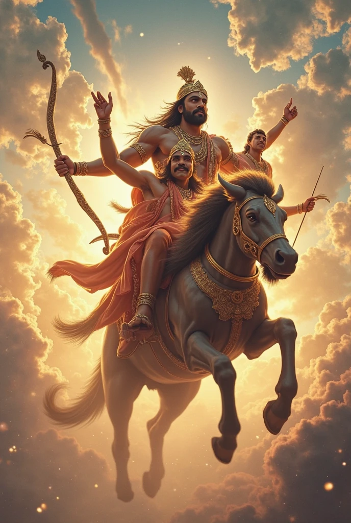 Hanuman ji image ,with Ram and lakshman on shoulder