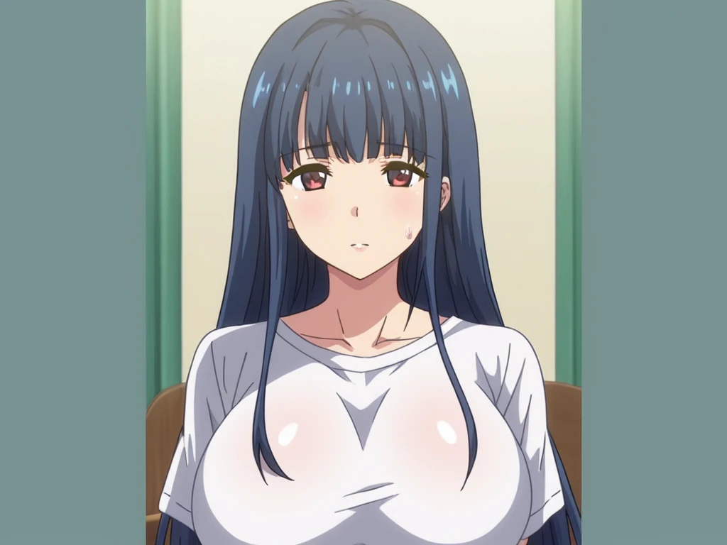 Anime Color, Highest quality, High resolution, 1 Girl, Open your mouth、Regrettably, Sulky face、tearseye、tears、Crying face、nude((全身Sweat、))、(Big Breasts:1.2), hair_between_eye, hair_good, brown_hair,brown_eye, 1 Girl,Swimwear、18-year-old,like々Beautiful woman,(narrow_Waist),Sweat、全身Sweat、thigh、Big Breasts, Nipples, Blushing, I breathe, Sweat,Spread your legs、No pants、Uterus、Urethra、From afar、locker room