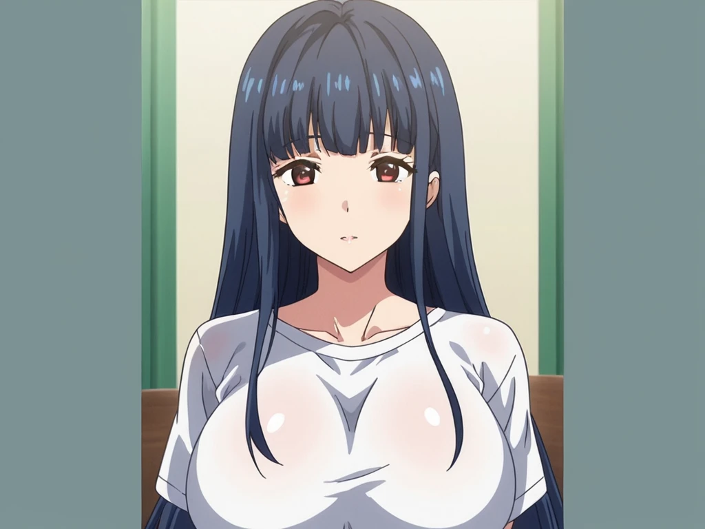 Jaki V4, takeda hiromitsu style, anime cel style, highest quality, High resolution, (huge breasts:1.3), big breasts, nipple, cheeks, breathe, Sweat, undressing,((Ahegao))、(((full nude)))、(sex:1.5),