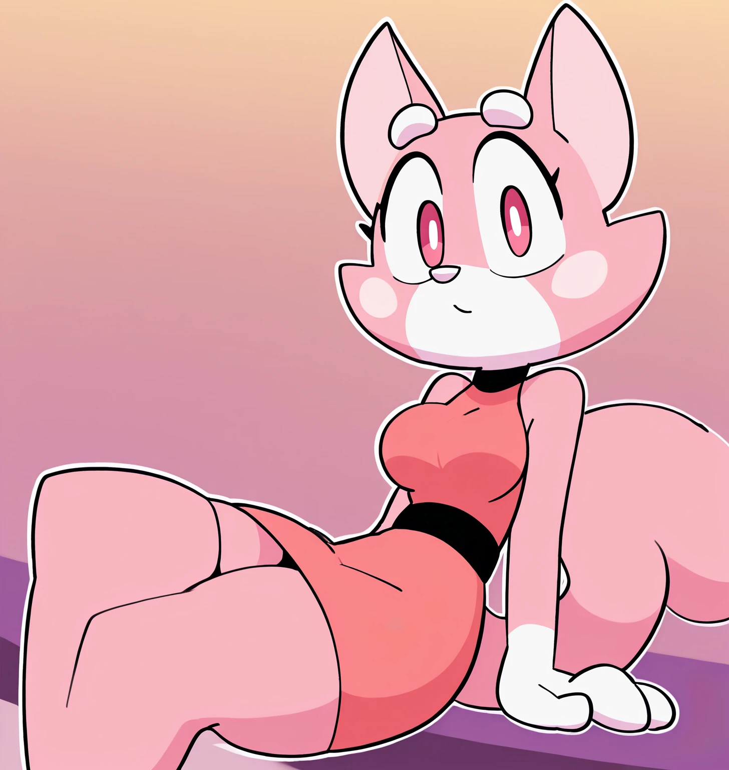 masterpiece, best_quality, furry_female, felid, shima_luan, cute, smiling, eyes_closed, <lora:y-Shima:0.9>, (art_by_doxy:1.3)