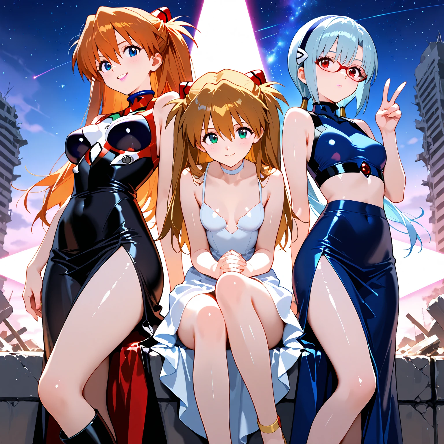 highest quality, Super detailed, (Ultra-high resolution,8K), Ultra-high definition 4K, (Perfect Anatomy, Anatomically correct), (5 cute girls:1.4), (Beautiful Eyes), (Detailed eyes), (High-quality facial beauty), (In the Storm:1.2), (Photorealistic), (Detailed big breasts), Soft Skin, Glowing Skin, (Sleeveless Mini Dress), Bright lighting, lined up vertically, Very heavy rain, (5 cute girls:1.4), colorful, Goddess-like beauty