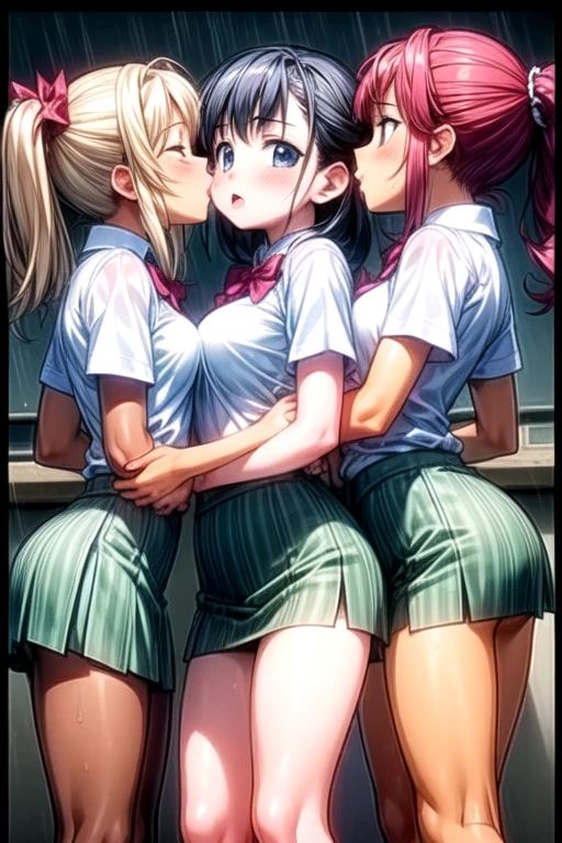 Woman having fun in the park２a person、obscenity:1,2、Metamorphosis:1,2、NSFW:1,2、Lesbian Mika:1,2、Grabbing each other's buttocks、the kiss、red blush、peeing
