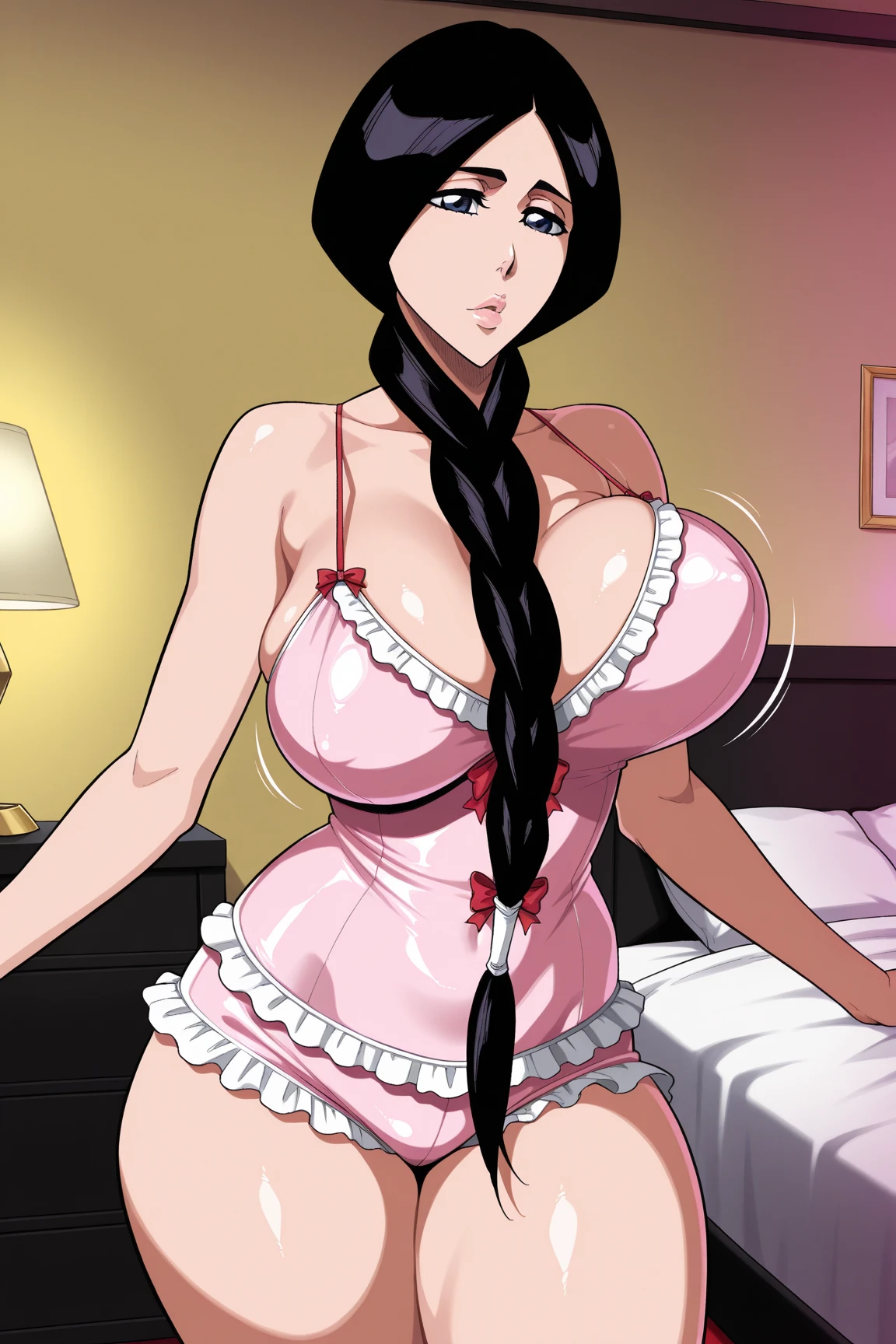 (best quality), (very aesthetic), (ultra-detailed), (best illustration),NSFW,a mature female,Perfect Face,Suikoden,Mrs. Lin,(full_nude),(full_body),big breast,big nipple,red cheek,(troubled face),Sweating,skinny, take off chinese traditional clothes,chinese traditional style bed,Are pregnant