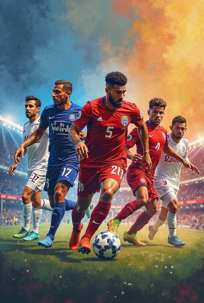 Create a collage of 7 images about soccer, baseball and video games