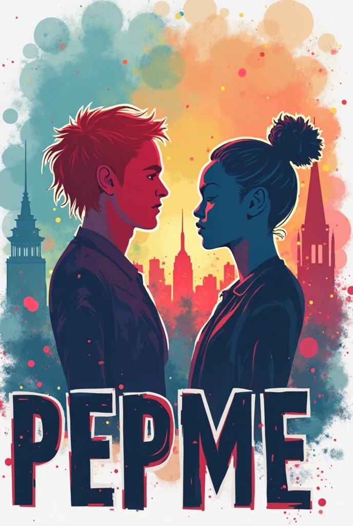 romance_comics_cover, comic book cover of a blonde woman and a red haired woman kissing on a city street, night, dramatic lighting, dramatic perspective, <lora:romance_comics_cover:1>