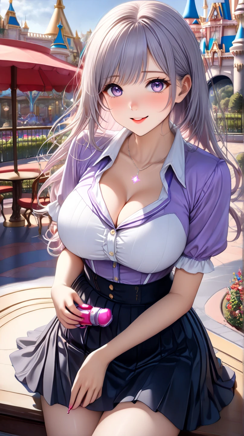 (Cat Ears:1.6).(Ash purple and pink see-through panties with feminine shiny embroidered details:1.4)),(Detailed depiction of red lace panties:1.4)(slim legs:1.2).(Crouching:1.3)、(open legs:1.4).(How:1.2).(nsfw:1.3).(shiny skin:1.8).(wet skin:1.3).(huge breasts:1.7).(Nipples are visible:1.5).showoff breasts:1.5).beautiful girl,最high quality、Best image quality、masterpiece、girl((18 year old top model、 By becoming、Best Bust、Tea that opened my chest wide、shining eye,((Heterochromia iridis, (右eye, blue colored 右eye iris)(左eye, gray purple colored 左eye iris), eye; Red and grey purple)), Gray metallic hair、Gray hair color, Silver smooth shiny top model hairstyle, Straight silk bangs, Cut straight hair and bangs, Blunt bangs+Cut straight, long and smooth hair、thin,Highest valley、Black 、Shiny green short skirt、Shoulder jewellery ,Diamond Earrings、Wristband、Black gloves)),high quality、Beautiful art、background((School Area))、Flight、Flying debris、Written boundary depth、movie、Visual Arts、Perfect art、8k,Genuine、Dynamic Performance