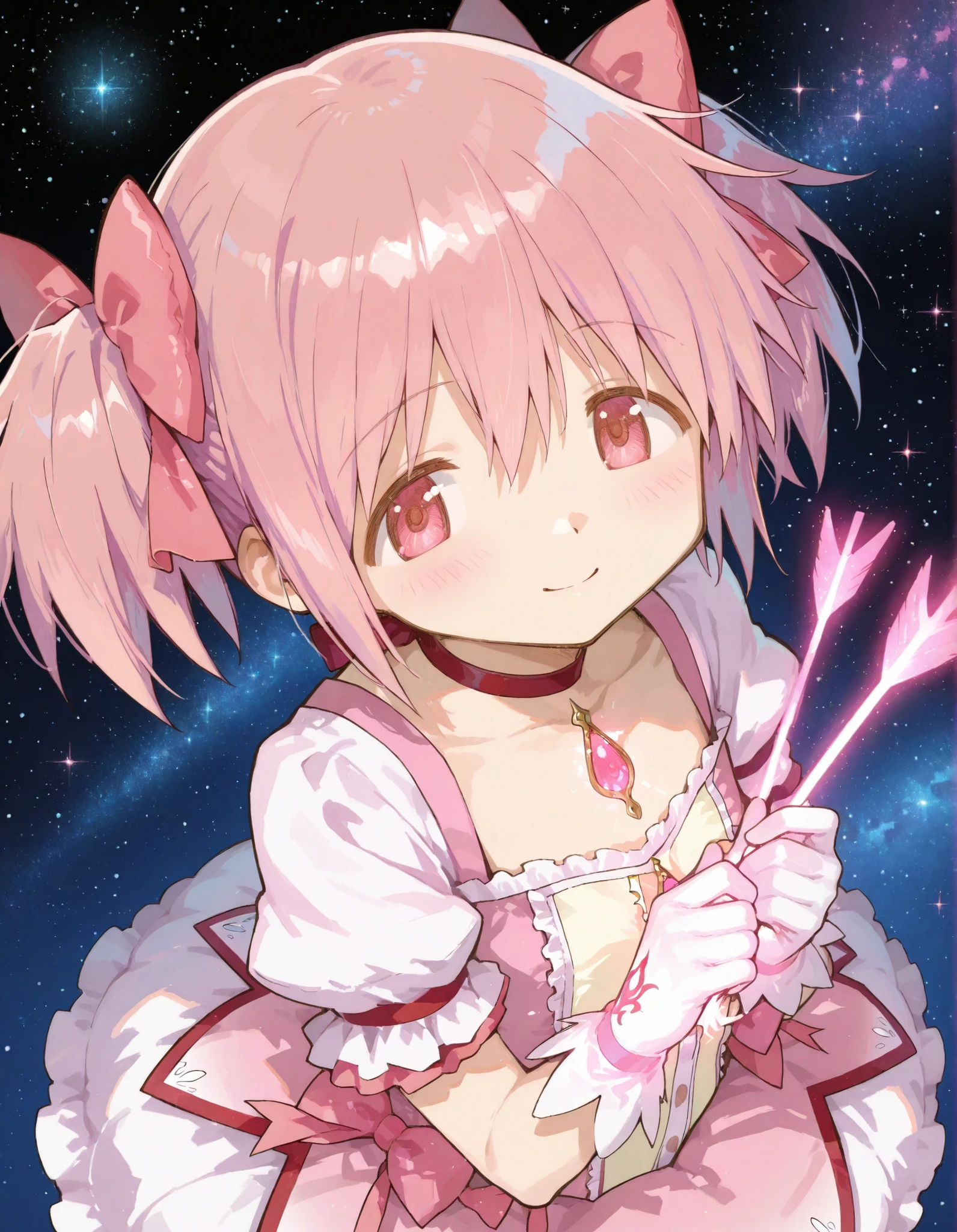 1 girl、Is it March?、fart、blush、Satisfied smile、big breasts、lots of gas、starry sky、pink hair、white inner、Blue miniskirt、red and blue eyes、Gas comes out of the butt、Hip Attack、stick out your butt、emphasize the buttocks、short hair、bent forward posture
