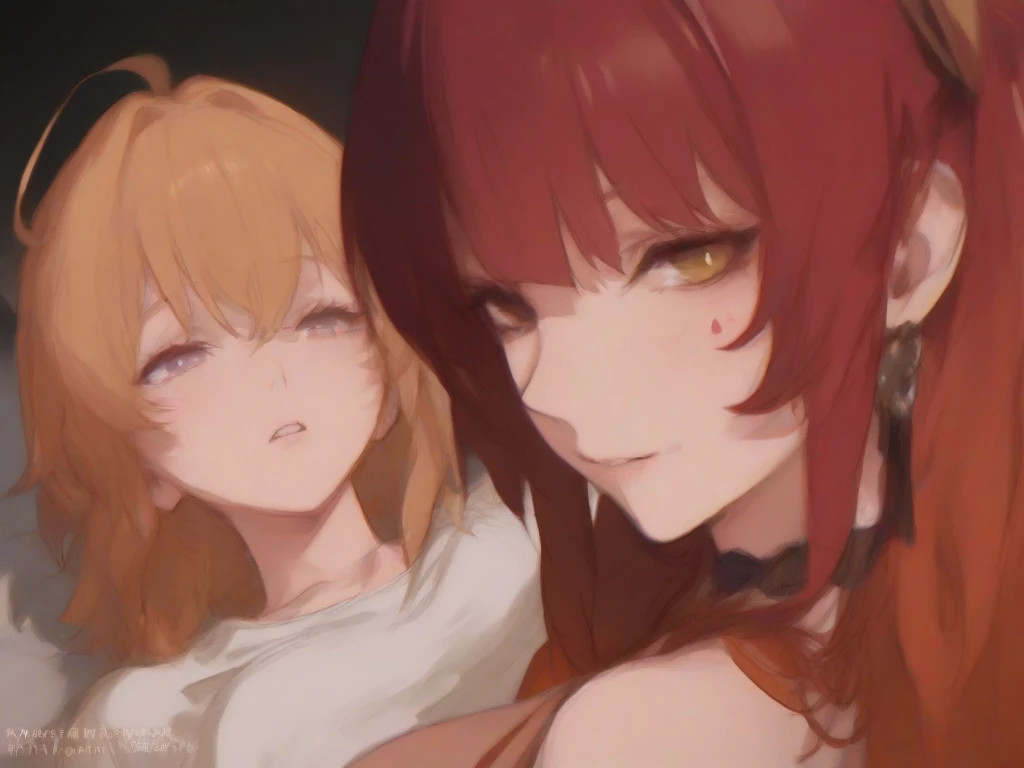 2girls,rias gremory, akeno,nude, laying on bed, cunnilingus, aether from genshin impact lying between rias gremory legs, bedroom, orgasm face, multiple characters, 2 characters, highly detailed, masterpiece, 8k, realistic skin texture, intricate details, exquisite lighting, cinematic composition, dramatic lighting, warm color palette