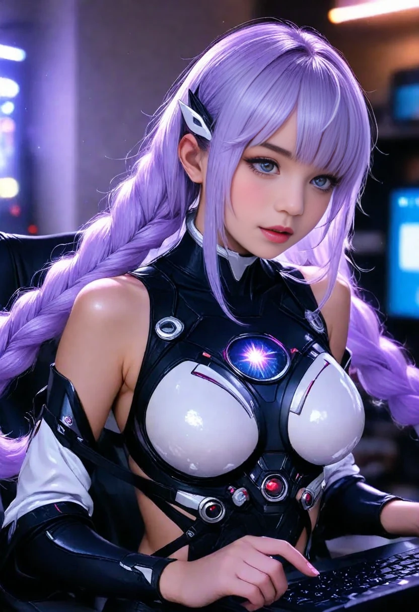 nsfw Anime girl with long purple hair and pink gloves, anime manga robot!! Anime Girl, Marin Kitagawa Fan Art, (Anime Girl), Anime Moe Art Style, Anime Style, Anime Best Girl, Anime !!!!!!!!!!!!!!!, Zero Chan Art, Anime Girl, Cute Anime Manga Style, Anime Art Style, Cute Anime Girl [Guess no Ko], Yokoyari Mengo, Idol Singer, Blue Sky, Sunset