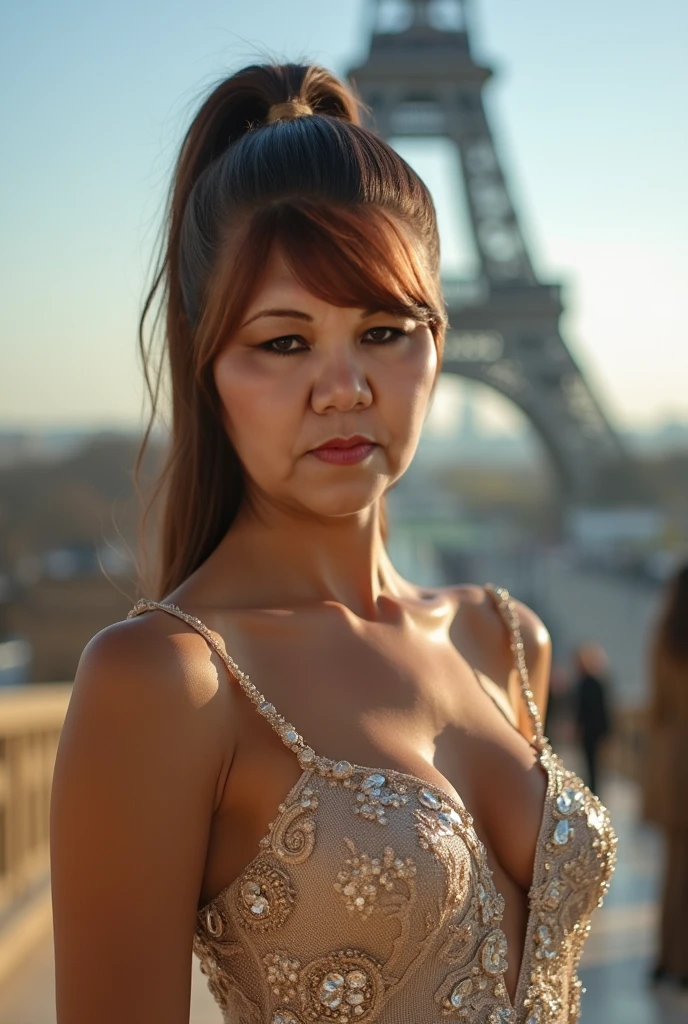 Get on all foursh, naked, Young people,One girl,View your viewers, whole body,jewelry, necklace, Realistic, Brown Hair, Blurred background, Blurred,bangs, Iris,Paris,People in the background々,
Dynamic pose, Motion Blur,
Warm sun,winter,snow,