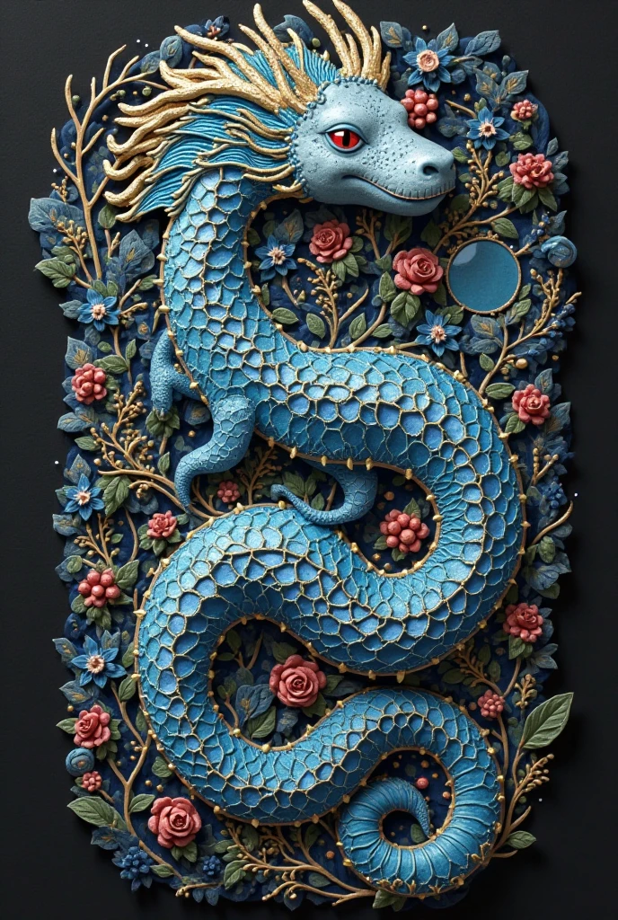 masterpiece, intricate details, dragon, lunar garden with glowing flowers in a tranquil setting, beige theme, <lora:cookie:0.8> cookie art design, cookie decoration,solo cookie,(flat art),